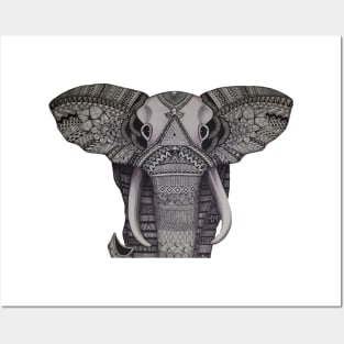 Mandala Elephant Posters and Art